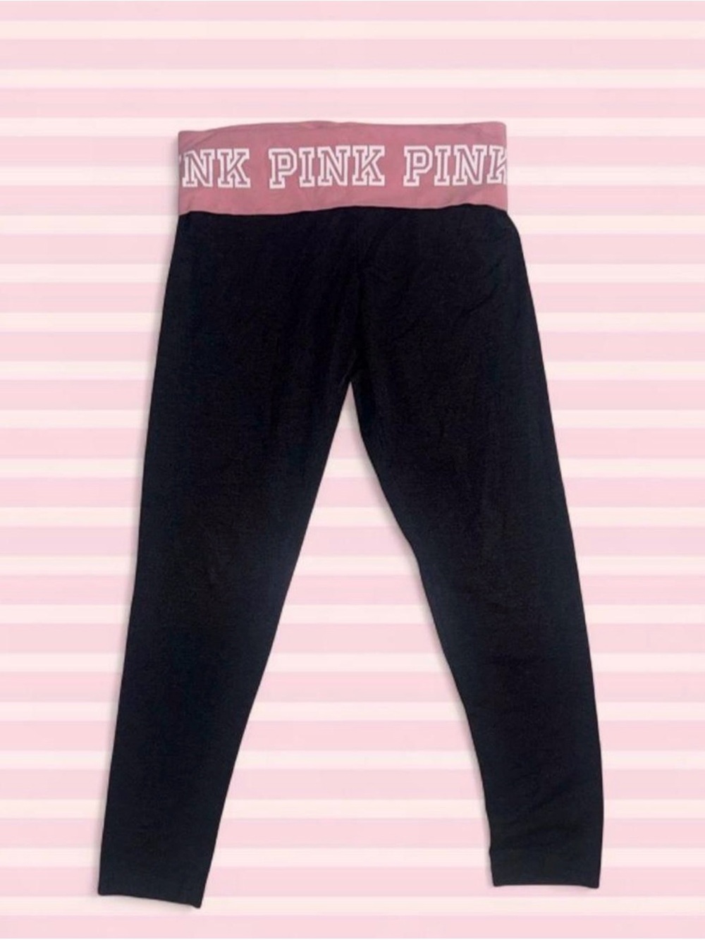 Vintage PINK Y2K Foldover Yoga Leggings